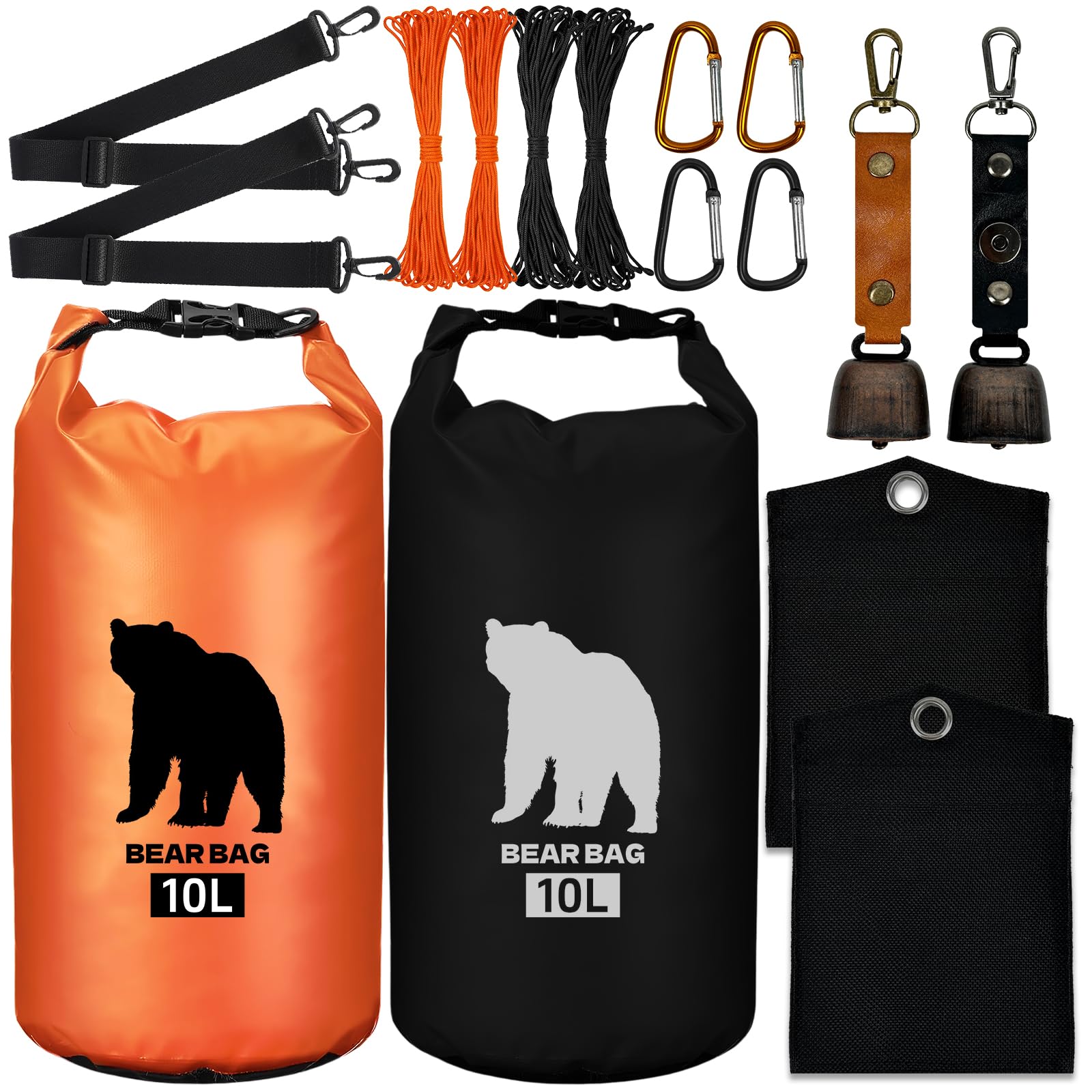 Amazon.com: Hlimior 2 Pcs 10L waterproof bear bags with 4 nylon